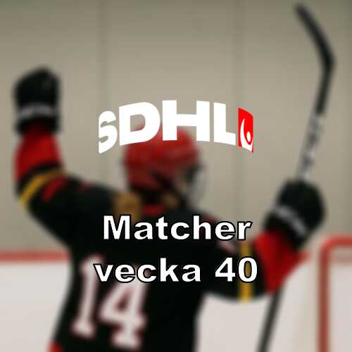 Vecka 40 i sdhl toppmote i gavle och tajta returer