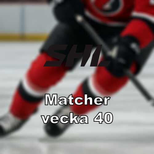 Vecka 40 i shl omgang 7 9 med derby i norr