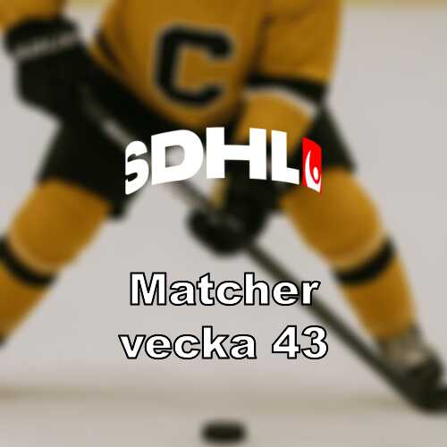 Vecka 43 i sdhl omgang 15 16 med tunga toppmoten