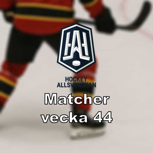 Vecka 44 i hockeyallsvenskan 18 matcher med formdueller