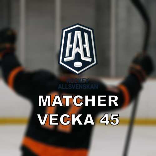 Vecka 45 i hockeyallsvenskan modo troja oppnar sodertalje modo avslutar