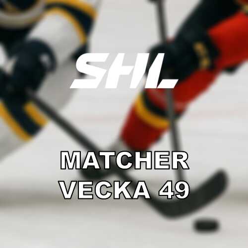 Shl vecka 49 full omgang med streckmoten