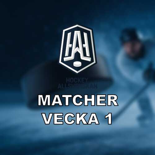 Hockeyallsvenskan vecka 1 streckmatcherna och rivalmotet i ornskoldsvik