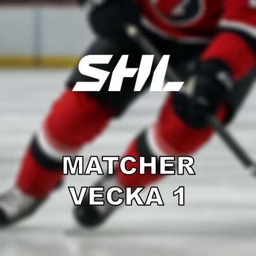 Shl vecka 1 omgang 31 och 32 med streckmatcher i fokus