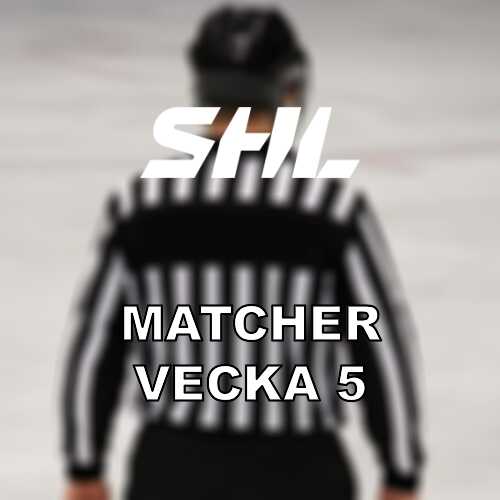 Shl vecka 5 tva omgangar med tabellpress och tata inbordes moten