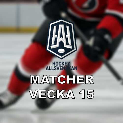 Vecka 15 i hockeyallsvenskan semifinaler och avgorande moten