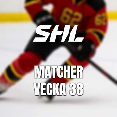 Shl i vecka 38 med full premiaromgang och klassikermote