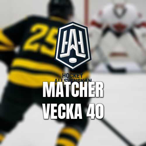 Vecka 40 i hockeyallsvenskan med full omgang leksands dominans och vasteras jakt pa trendbrott