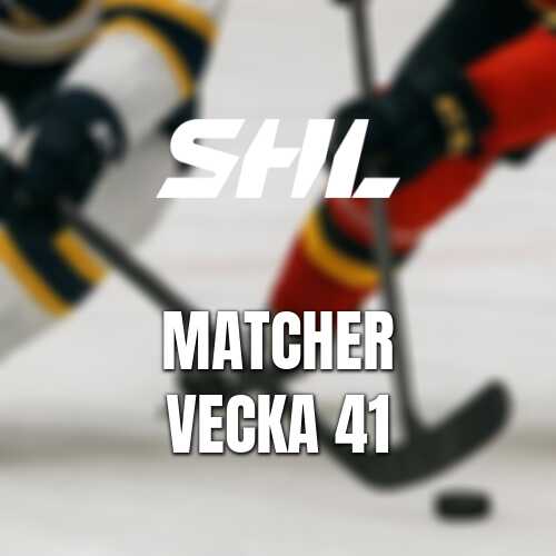 Shl i vecka 41 tidiga seriefinaler och viktiga poang i botten